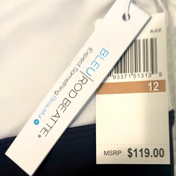 NWT Bleu Rod Beattie Inside The Lines Tanki One-Piece with Removable Cups - Picture 4 of 5